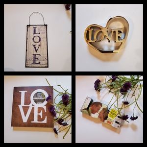 LOVE BUNDLE DECOR 💗 Frames Wood & Glass NWT